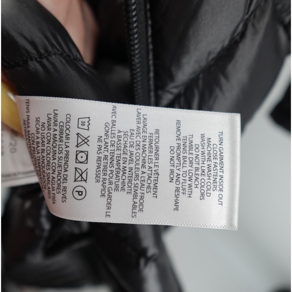 Lauren‎ Ralph Lauren Womens Black Diamond Quilted Down Puffer Coat Hooded XL - Picture 9 of 11
